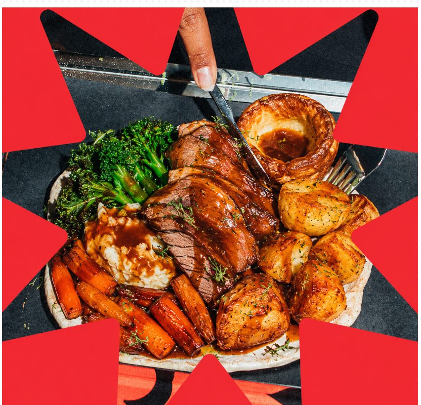 Sunday roast seasoned with Sezza