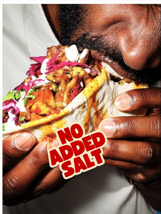 Loaded wrap with no added salt